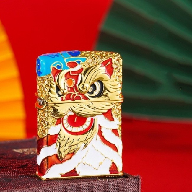 Bật Lửa Xăng Đá Zorro Kỳ Lân May Mắn ( Có Hộp)