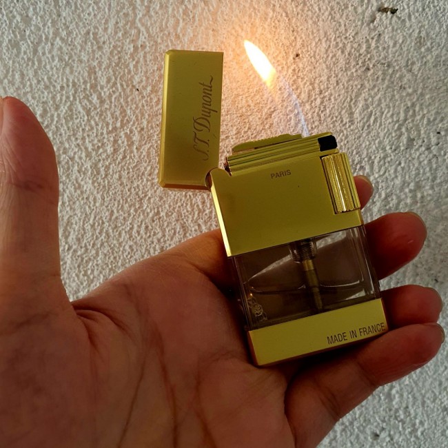 Bật Lửa Gas Đá Lộ Thiên S.T Dupont 2 Chế Độ ( Lửa Thường Và Lửa Khò )