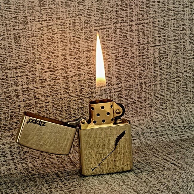 Bật Lửa Zippo Đồng Nguyên Khối I Love You Forever Mộc Đáy Ngược Đời La Mã XIII - Có Hộp
