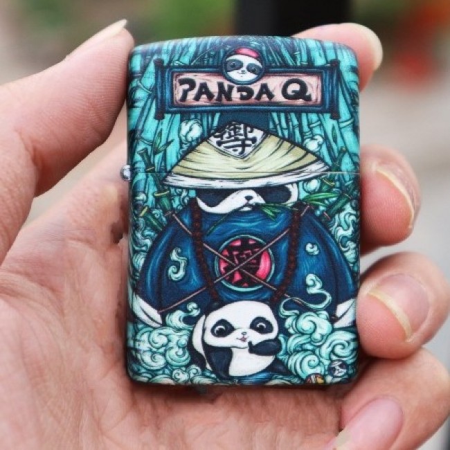 Bật Lửa Zippo Mỹ Nhật Sơn Tĩnh Điện 6 Mặt Phiên Bản Nhật - HÌNH GẤU PANDA