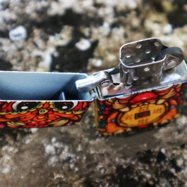 Bật Lửa Zippo Mỹ Nhật Sơn Tĩnh Điện 6 Mặt Phiên Bản Nhật - HÌNH TỲ HƯU NGẬM TIỀN