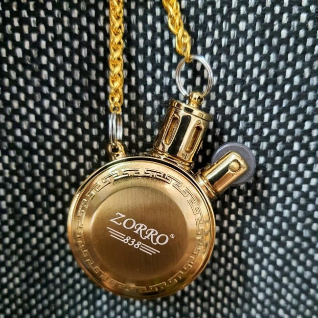 Bật Lửa Hộp Quẹt Xăng Đá Cối Cổ Điển Zorro 838 ( Có Chắn Gió - Kiểu Dáng Độc Lạ )